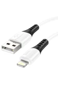 HOCO X82 iPhone Lightning to USB 2.4A Silikon Data ve Şarj Kablosu thumbnail 1