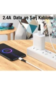 HOCO X82 iPhone Lightning to USB 2.4A Silikon Data ve Şarj Kablosu thumbnail 4