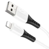 Hoco X82 iPhone Lightning to USB 2.4A Silikon Data ve Şarj Kablosu thumbnail 3