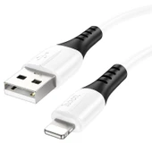 Hoco X82 iPhone Lightning to USB 2.4A Silikon Data ve Şarj Kablosu thumbnail 2