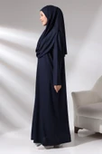 Tek Parça Namaz Elbisesi - Lacivert - 5015 thumbnail 7