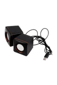 Kablolu Aux Usb Mini Multimedia Hoparlör 1+1 thumbnail 1