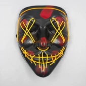 Halloween Maske Neon Sarı Işıklı thumbnail 2