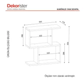 Dekorister Karinus Yan Sehpa Beyaz thumbnail 3