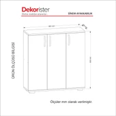 Dekorister Sinem Ayakkabılık Beyaz-Ceviz thumbnail 5