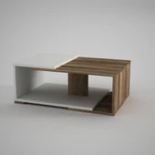 Dekorister Modern Orta Sehpa Beyaz-Ceviz thumbnail 5