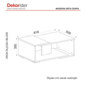 Dekorister Modern Orta Sehpa Beyaz-Ceviz thumbnail 6