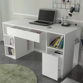 Dekorister Diamond Çalışma Masası Beyaz - 145 cm thumbnail 3