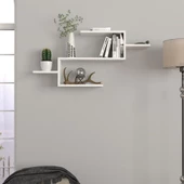 Dekorister Twist Duvar Rafı Beyaz thumbnail 2