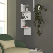 Dekorister Corner Duvar Rafı Beyaz thumbnail 1