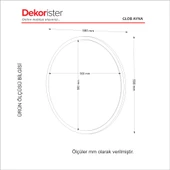 Dekorister Exclusive Glob Ayna Ceviz thumbnail 4