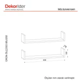 Dekorister İris Duvar Rafı thumbnail 4