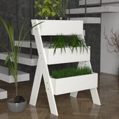 Gardenia Çiçeklik Beyaz thumbnail 1