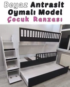 Atlantik Beyaz Model Çocuk Ranzası thumbnail 3