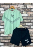 Erkek NY Baskılı Tshirt Şort Takım thumbnail 3