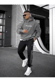 Erkek Believer Baskılı Oversize Kapşonlu Sweatshirt thumbnail 10
