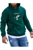 Erkek Linkin Park Baskılı Kapüşonlu Sweatshirt thumbnail 4