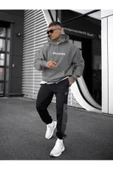 Erkek Believer Baskılı Oversize Kapşonlu Sweatshirt thumbnail 12