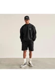 Erkek Represent Baskılı Oversize Bisiklet Yaka Sweatshirt thumbnail 5