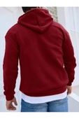 Erkek Brooklyn Baskılı Oversize Kapşonlu Sweatshirt thumbnail 3