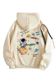 Kadın Galaxy Sırt Baskılı Oversize Sweatshirt thumbnail 5