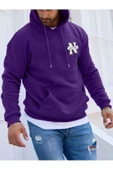 Erkek New York Baskılı Kapüşonlu Sweatshirt thumbnail 8