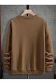 Erkek El Baskı Bisiklet Yaka Sweatshirt thumbnail 9