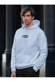 Erkek Awesome Baskılı Oversize Kapşonlu Sweatshirt thumbnail 3