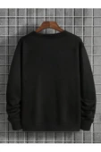 Erkek La Baskı Bisiklet Yaka Sweatshirt thumbnail 12