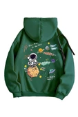 Kadın Galaxy Sırt Baskılı Oversize Sweatshirt thumbnail 9