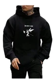 Erkek Linkin Park Baskılı Kapüşonlu Sweatshirt thumbnail 3