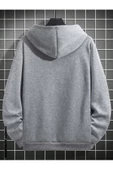 Erkek Geyik Baskı Kapüşonlu Sweatshirt thumbnail 10