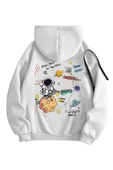 Kadın Galaxy Sırt Baskılı Oversize Sweatshirt thumbnail 6