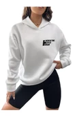 Unisex Effect Baskılı Oversize Kapşonlu Sweatshirt thumbnail 1