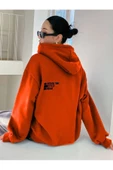 Unisex Effect Baskılı Oversize Kapşonlu Sweatshirt thumbnail 12