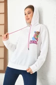 Unisex  Barrow Baskılı Oversize Kapşonlu Sweatshirt thumbnail 10