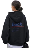 Unisex Back Baskılı Oversize Kapşonlu Sweatshirt thumbnail 3