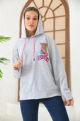 Unisex  Barrow Baskılı Oversize Kapşonlu Sweatshirt thumbnail 12