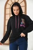 Unisex  Barrow Baskılı Oversize Kapşonlu Sweatshirt thumbnail 11