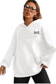 Unisex Back Baskılı Oversize Kapşonlu Sweatshirt thumbnail 1