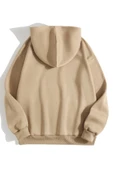 Unisex Kalp Baskılı Oversize Kapüşonlu Sweatshirt thumbnail 12
