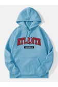 Unisex Atalanta Baskılı Oversize Kapşonlu Sweatshirt thumbnail 4