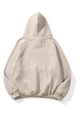Unisex Essantial Baskılı Oversize Kapşonlu Sweatshirt thumbnail 4