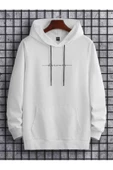 Unisex Dream Baskılı Oversize Kapüşonlu Sweatshirt thumbnail 9