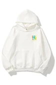 Unisex Los Angeles Oversize Kapüşonlu Sweatshirt thumbnail 3