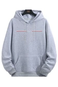 Unisex Paris Baskılı Kapşonlu Oversize Sweatshirt thumbnail 1