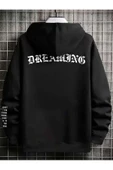 Unisex Dream Baskılı Oversize Kapşonlu Sweatshirt thumbnail 6