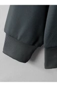 Unisex Siyah Needs Baskılı Kapüşonlu Oversize Sweatshirt thumbnail 6