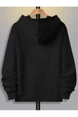 Unisex Freedom Baskılı Oversize Kapüşonlu Sweatshirt thumbnail 6