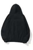 Unisex Essantial Baskılı Oversize Kapşonlu Sweatshirt thumbnail 2